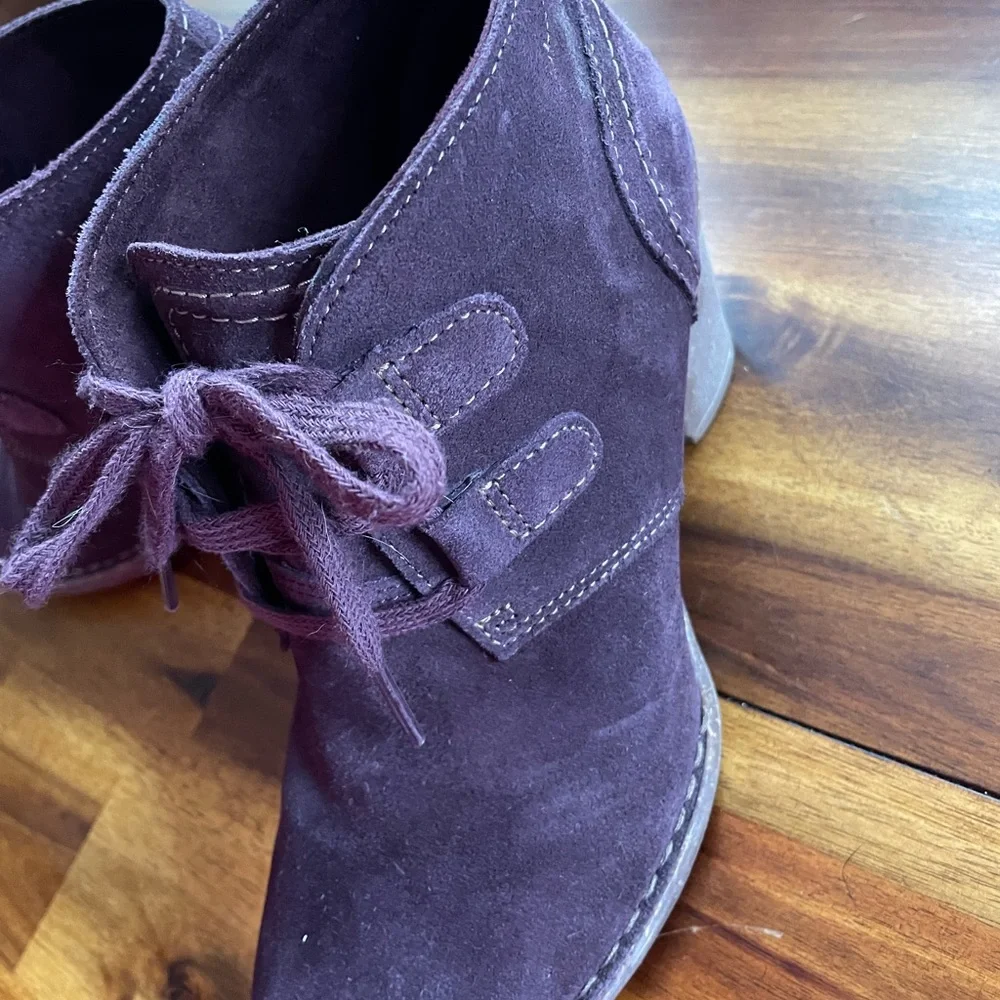 Clarks suede purple Ankle boots - Picture 3 of 7